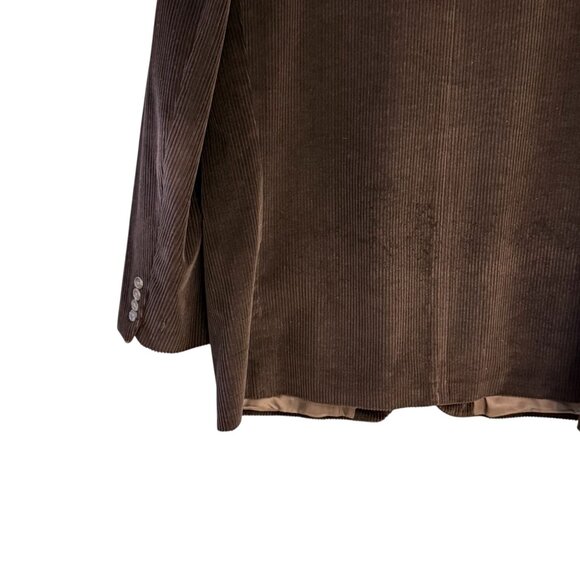 Vintage Ralph Lauren Chaps 48T Brown Corduroy 3-Button Sport Coat - Picture 8 of 16